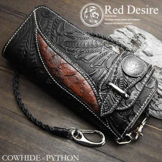 長財布 バイカ―ズウォレット Red Desire コインコンチョ RD-5(長財布)