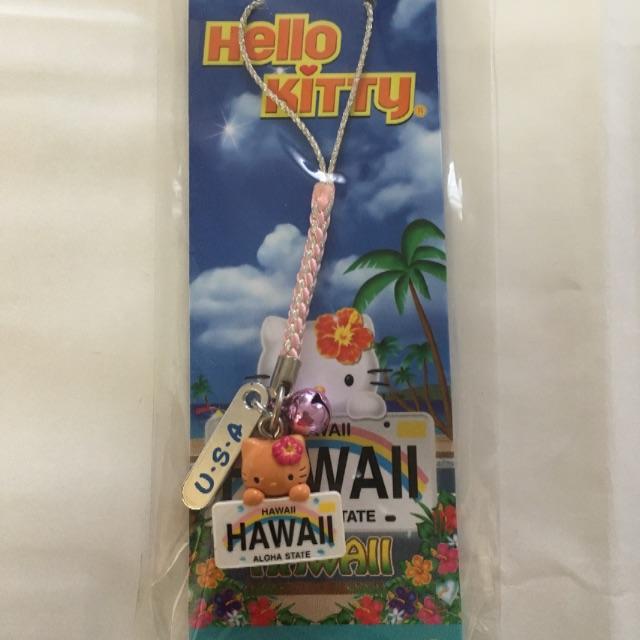 ハローキティ(ハローキティ)のハローキティ　Hawaiiストラップ スマホ/家電/カメラのスマホアクセサリー(ストラップ/イヤホンジャック)の商品写真