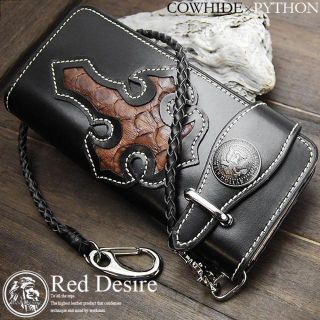 長財布 バイカ―ズウォレット Red Desire コインコンチョ RD-1(長財布)