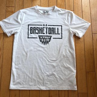 アンダーアーマー(UNDER ARMOUR)のアンダーアーマー　バスケTシャツ白　サイズSM(Tシャツ/カットソー(半袖/袖なし))