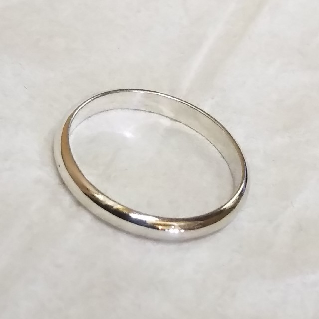 シルバー甲丸リング レディースのアクセサリー(リング(指輪))の商品写真