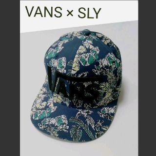 ヴァンズ(VANS)の水原希子着☆SLY×VANSスライバンズキャップ青コラボ人気 レア(キャップ)