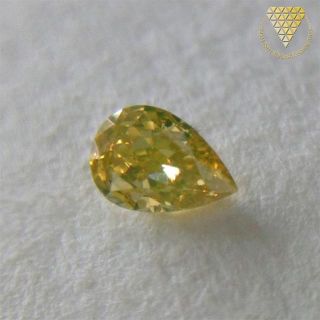 0.184 ct F. D. Gr-sh Yellow VS2 天然 ダイヤ(リング(指輪))