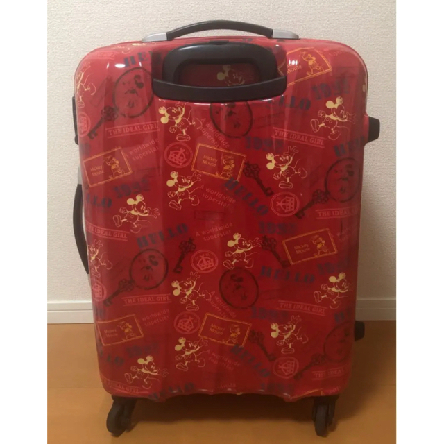 American Touristor(アメリカンツーリスター)のディズニー キャリーケース キャリーバッグ ミッキー ミニー レッド 赤 旅行 レディースのバッグ(スーツケース/キャリーバッグ)の商品写真