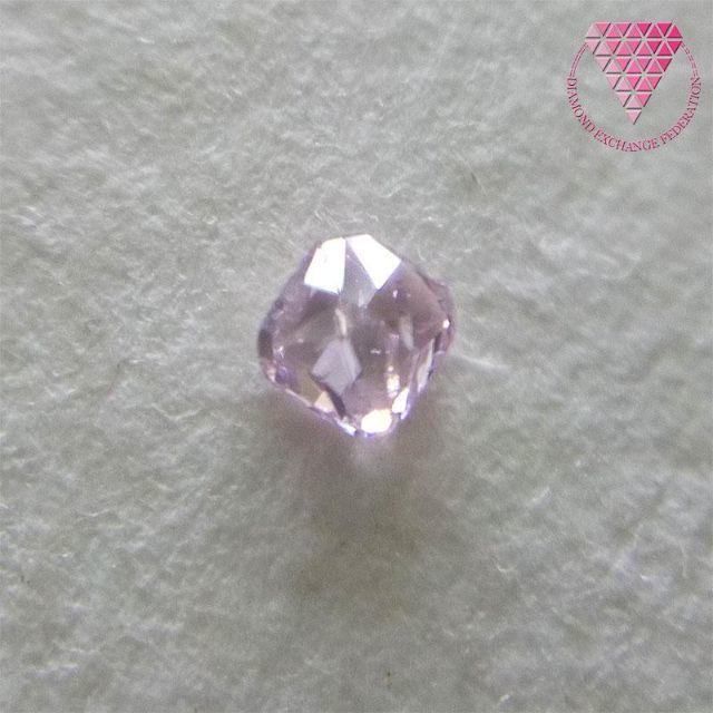 0.058 ct F. Pur. Pink I1 天然 ピンク ダイヤ レディースのアクセサリー(リング(指輪))の商品写真