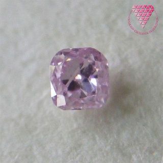 0.058 ct F. Pur. Pink I1 天然 ピンク ダイヤ(リング(指輪))