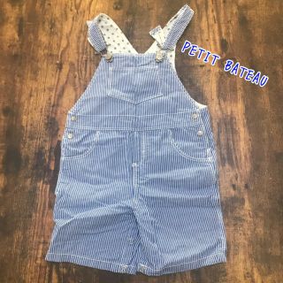 プチバトー(PETIT BATEAU)のプチバトー　オーバーオール　サロペット  18M/81cm(カバーオール)