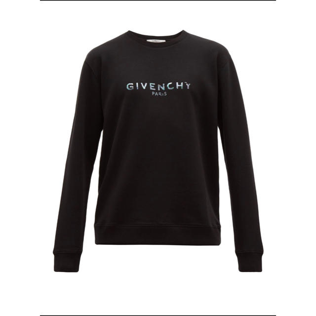 トップス新品未使用 GIVENCHY スウェット ブラック　ロゴプリント レインボー