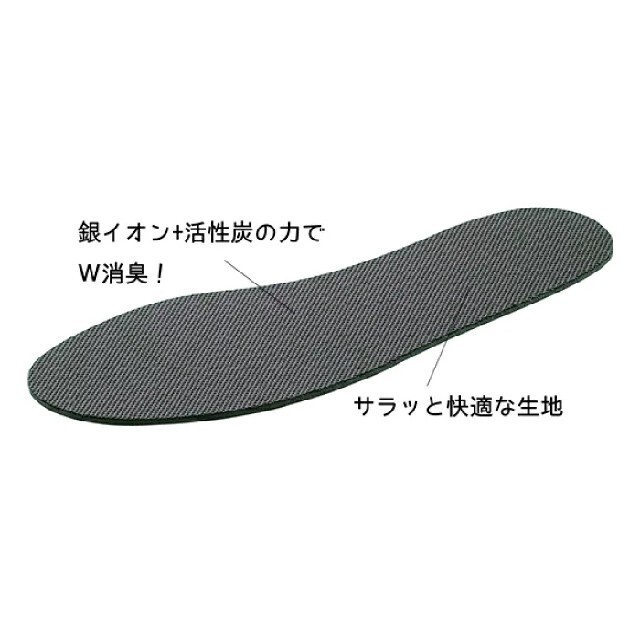 抗菌＋消臭 インソール 6点 男性用フリーサイズ 24-28cm 未開封 中敷き メンズの靴/シューズ(その他)の商品写真