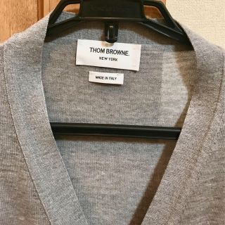 トムブラウン(THOM BROWNE)の新品同様☆THOM BROWNE トムブラウン 4BAR ウールカーディガン1(カーディガン)