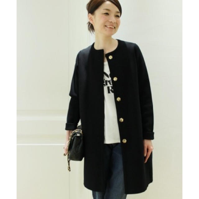 DEUXIEME CLASSE(ドゥーズィエムクラス)のDeuxieme Classe MILANO RIB KNIT COAT レディースのジャケット/アウター(ロングコート)の商品写真