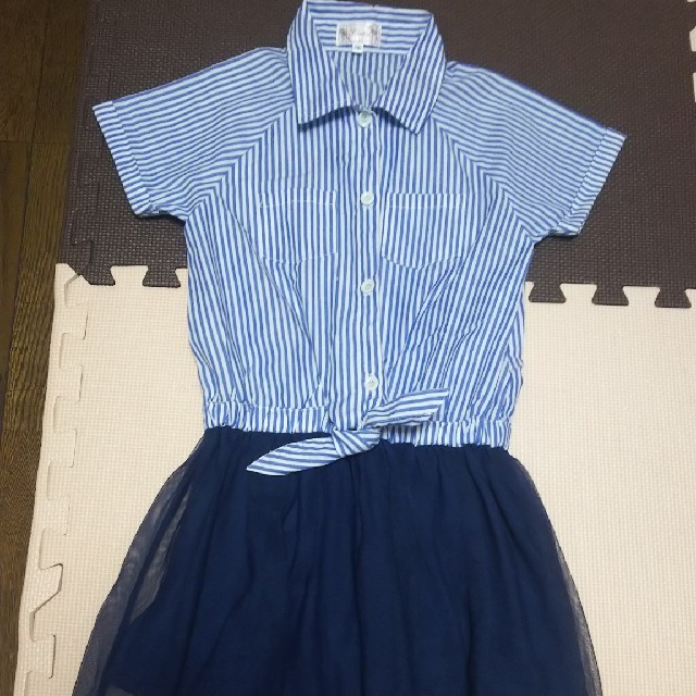 motherways(マザウェイズ)のマザウェイズ130cmシャツワンピ キッズ/ベビー/マタニティのキッズ服女の子用(90cm~)(ワンピース)の商品写真