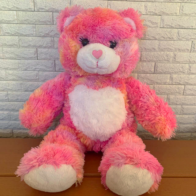 CareBears(ケアベア)の【まりあ様専用】Build-A-Bear pink / ビルドアベア  ピンク  エンタメ/ホビーのおもちゃ/ぬいぐるみ(ぬいぐるみ)の商品写真