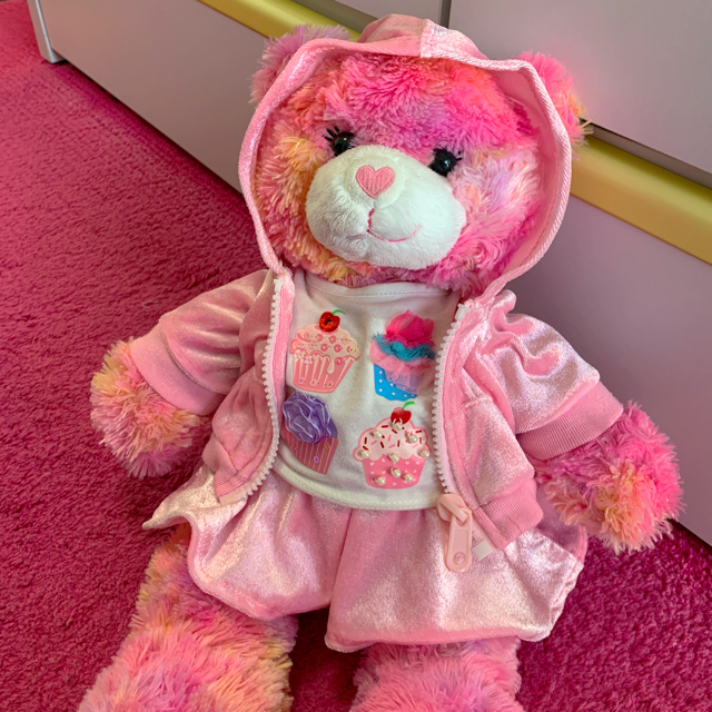 CareBears(ケアベア)の【まりあ様専用】Build-A-Bear pink / ビルドアベア  ピンク  エンタメ/ホビーのおもちゃ/ぬいぐるみ(ぬいぐるみ)の商品写真