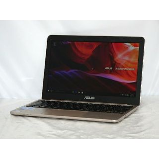 エイスース(ASUS)の返品保証！超軽量＆新品バッテリー！オフィス！綺麗なゴールドのASUS E200H(ノートPC)