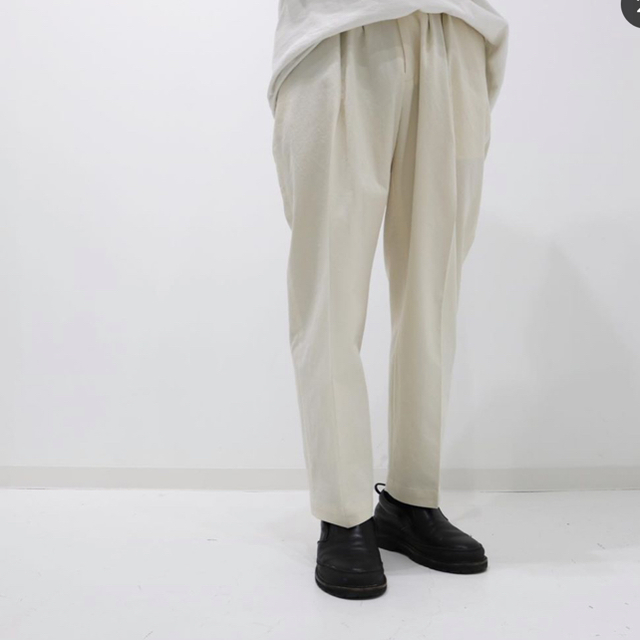 stein DOUBLE WAIST WIDE TROUSERS