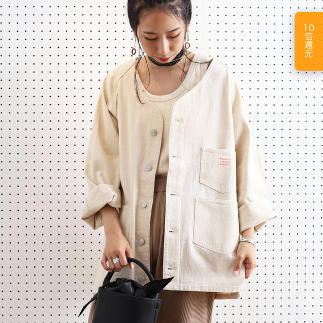 WEB限定】PENNEYS/ペニーズ別注ビッグシルエットノーカラー WEB限定】PENNEYS/ペニーズ別注ビッグシルエットノーカラー