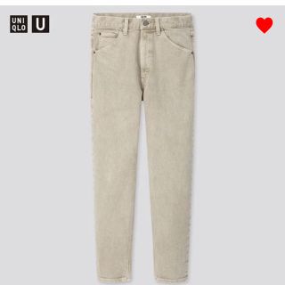 ユニクロ(UNIQLO)のuniqlou 新品！スリムテーパードアンクルジーンズ 22(デニム/ジーンズ)