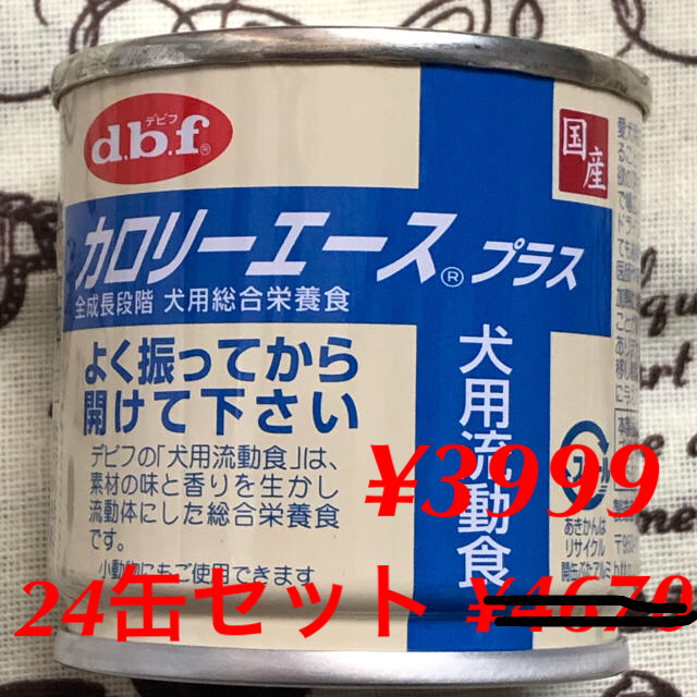 dbf(デビフ)のカロリーエース プラス 犬用流動食(85g)24個セット その他のペット用品(ペットフード)の商品写真