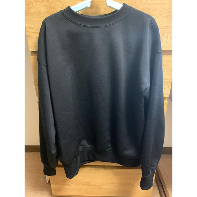 MADEINJAPANAURALEE  BAGGY POLYESTER SWEAT BLACK