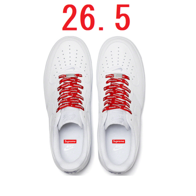 【26.5cm】Supreme®/Nike® Air Force 1 Low 白WhiteSIZE