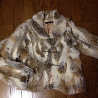 moussy マウジー ラビット ファー コート