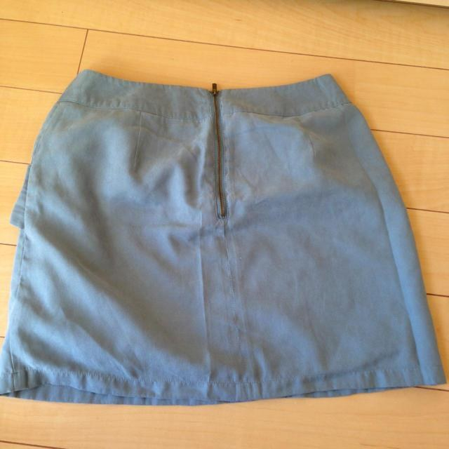 one after another NICE CLAUP(ワンアフターアナザーナイスクラップ)の空色リボンスカート。 レディースのスカート(ミニスカート)の商品写真
