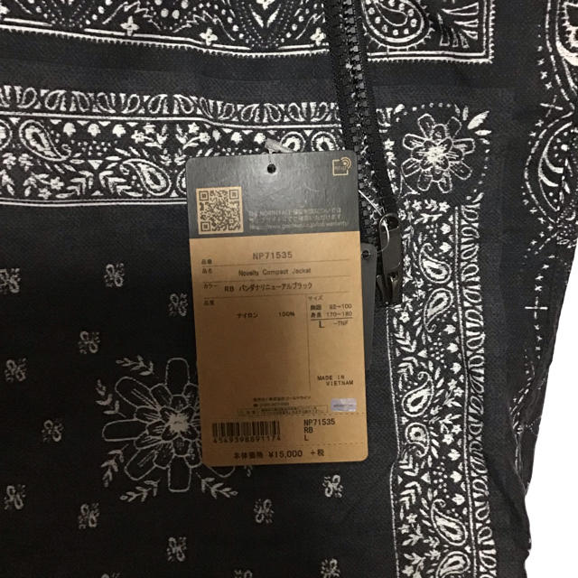 size:L コンパクトジャケット バンダナ ノースフェイス メンズ