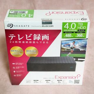 エレコム(ELECOM)のELECOM SGD-NZ040UBK 外付けHDD/4TB/USB3.0(PC周辺機器)