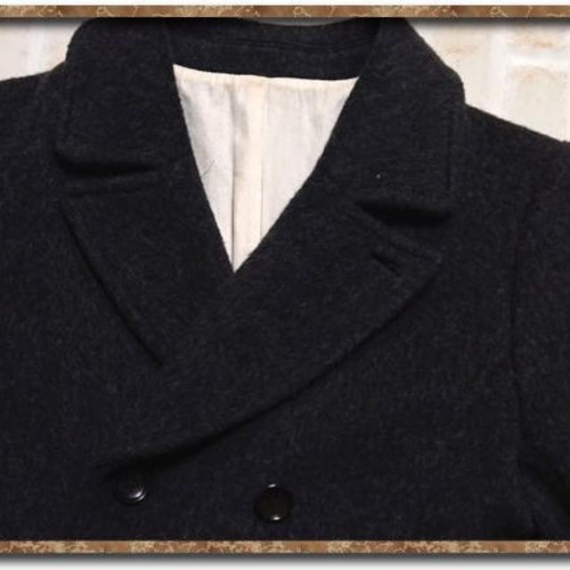 Adam et Rope'(アダムエロぺ)のアダムエロペ　ウールコート　チャコールグレー レディースのジャケット/アウター(その他)の商品写真
