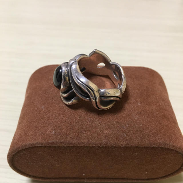 silver ring  オニキス メンズのアクセサリー(リング(指輪))の商品写真