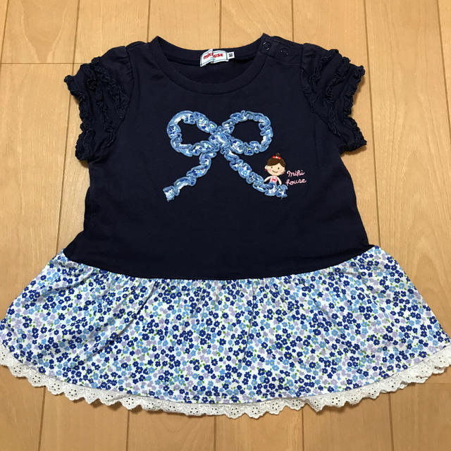 mikihouse(ミキハウス)のミキハウス　リーナちゃん　Tシャツ　80 キッズ/ベビー/マタニティのベビー服(~85cm)(Ｔシャツ)の商品写真