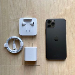 アップル(Apple)の美品　iPhone11 pro 64GB スペースグレイ(スマートフォン本体)