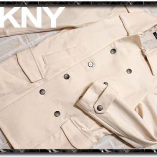 ダナキャランニューヨーク(DKNY)のダナキャランニューヨーク　フランネルコート　オフホワイト(その他)