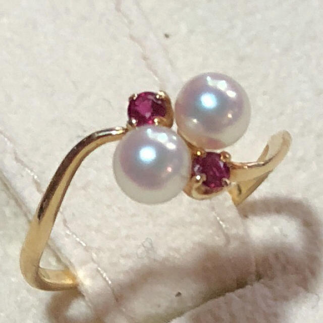 MIKIMOTO - 美品 ミキモト K18 ルビーパールリング 指輪 6号 華奢の通販 by ぴあの's shop｜ミキモトならラクマ