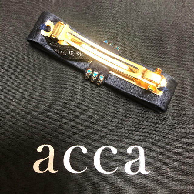 acca(アッカ)のacca バレッタ（ネイビー） レディースのヘアアクセサリー(バレッタ/ヘアクリップ)の商品写真