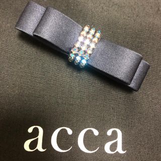 アッカ(acca)のacca バレッタ（ネイビー）(バレッタ/ヘアクリップ)