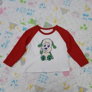 グリーンパークス(green parks)のワンワン　ラグランシャツ(Tシャツ/カットソー)