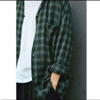 コモリ(COMOLI)のSIZE 2 20SS COMOLI レーヨン オープンカラーシャツ GREEN(シャツ)