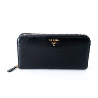 プラダ(PRADA)のPRADA 長財布 サフィアーノ ラウンドファスナーバイカラー(財布)