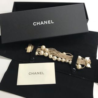 熱い販売 - CHANEL シャネル ヤーン 激安 ブレスレット パール×リネンマルチカラー CHANEL ブレスレット/バングル - www