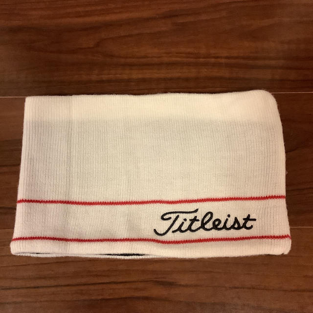 Titleist(タイトリスト)の【Titleistタイトリスト】ネックウォーマー 黒白リバーシブル スポーツ/アウトドアのゴルフ(ウエア)の商品写真