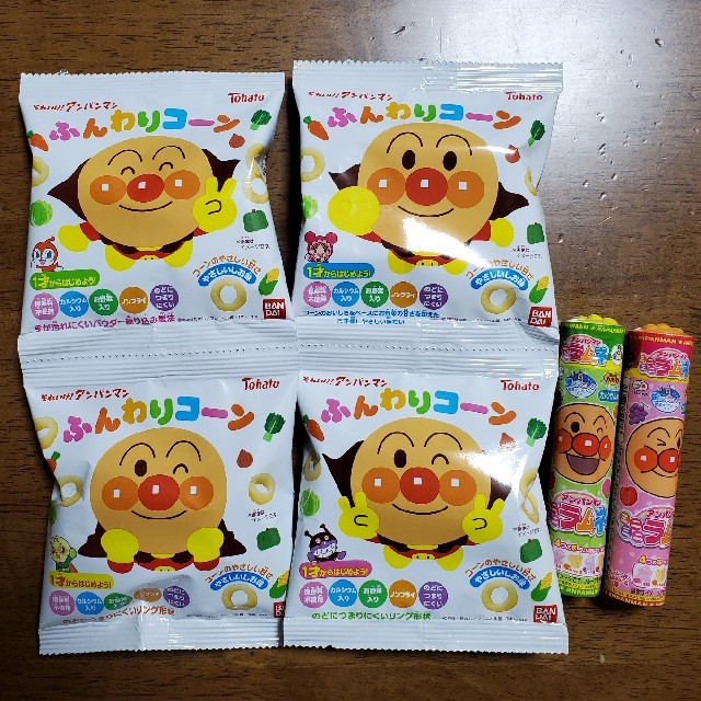 アンパンマン(アンパンマン)のアンパンマン ふんわりコーン&ラムネ 食品/飲料/酒の食品(菓子/デザート)の商品写真