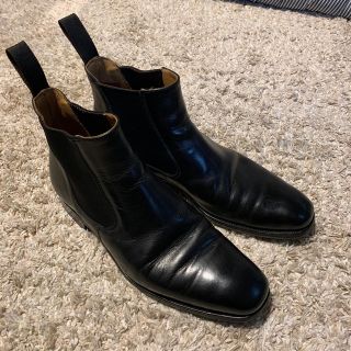 トリッカーズ(Trickers)のTricker's サイドゴアブーツ　ブラック美品(ブーツ)