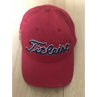 タイトリスト(Titleist)の❮超美品❯Titleist ゴルフキャップ(ワインレッド)(その他)