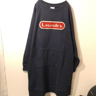 ランドリー(LAUNDRY)のLaundry キノコサガラ刺繍 スウェットワンピース(ひざ丈ワンピース)