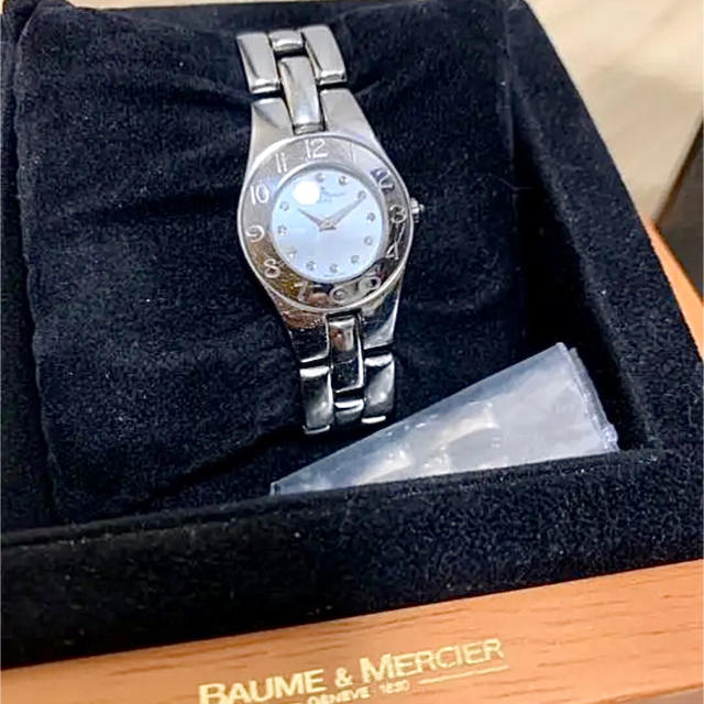 BAUME&MERCIER(ボームエメルシエ)のボーム&メルシェ リネア シェル文字盤 腕時計 クオーツ レディース 12PD レディースのファッション小物(腕時計)の商品写真