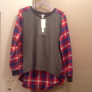 チェック柄ロンT(Tシャツ(長袖/七分))