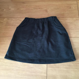 ムジルシリョウヒン(MUJI (無印良品))の無印黒スカート110cm(スカート)