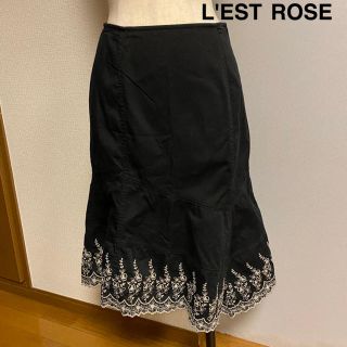 美品 LEST ROSE アシンメトリー レース マーメイド スカート